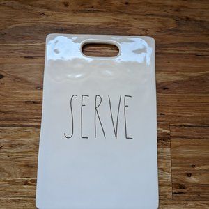 Rae Dunn "Server" Platter Tray with Handles